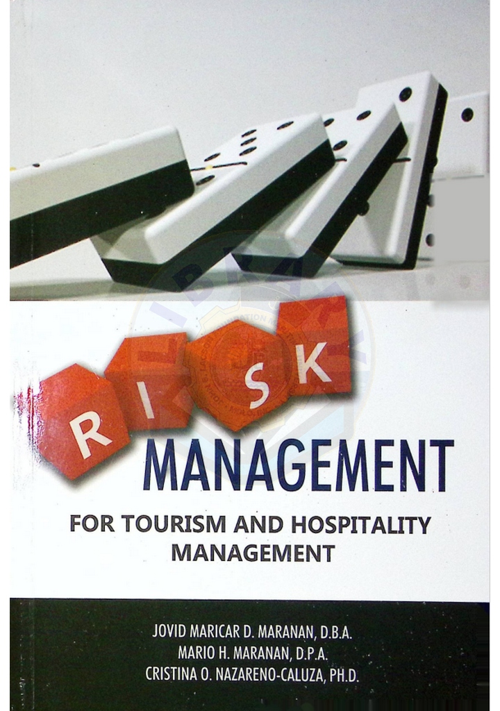 Risk management for tourism and hospitality management by Maranan et al. 2018